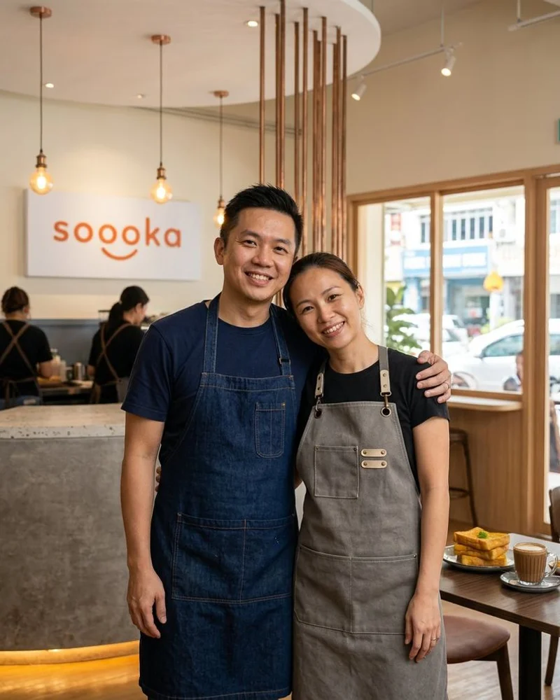 Francis and Esther, founders of Soooka Cafe